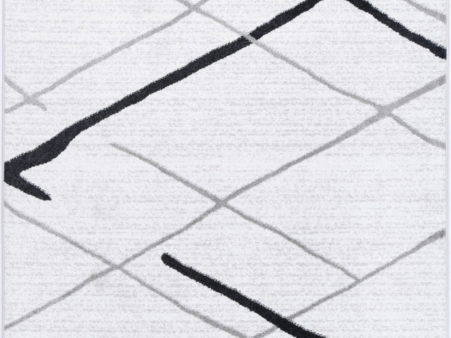 Kimberley Lattice Salt & Pepper Contemporary Rug