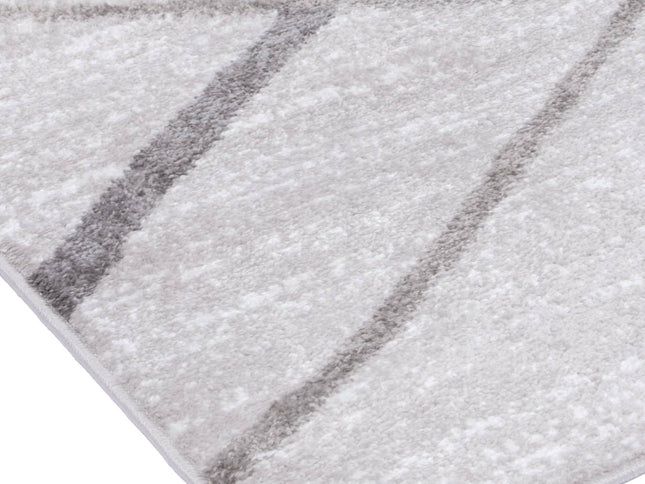 Kimberley Lattice Silver Contemporary Rug