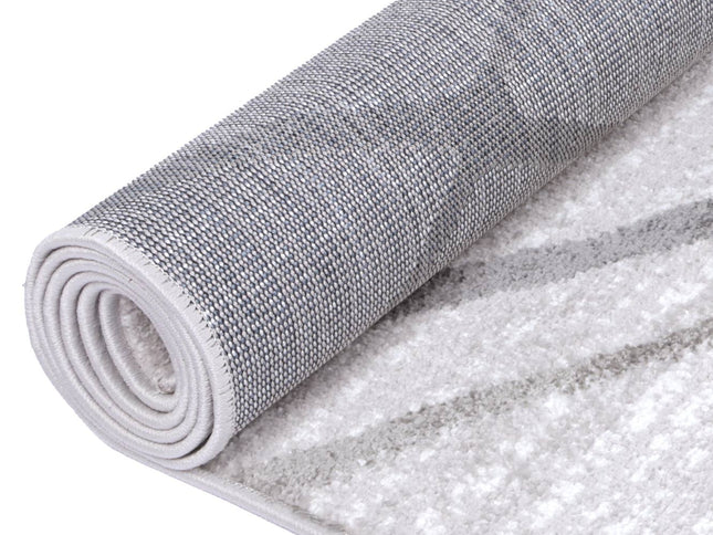 Kimberley Lattice Silver Contemporary Rug