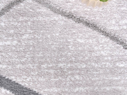 Kimberley Lattice Silver Contemporary Rug