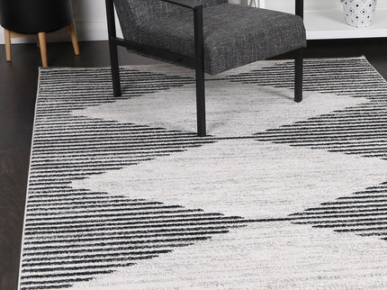 Kimberley Diamond Charcoal Contemporary Rug
