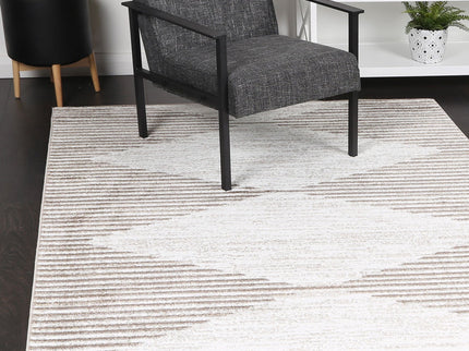 Kimberley Diamond Latte Contemporary Rug