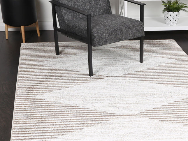 Kimberley Diamond Latte Contemporary Rug