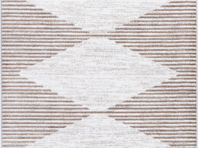 Kimberley Diamond Latte Contemporary Rug