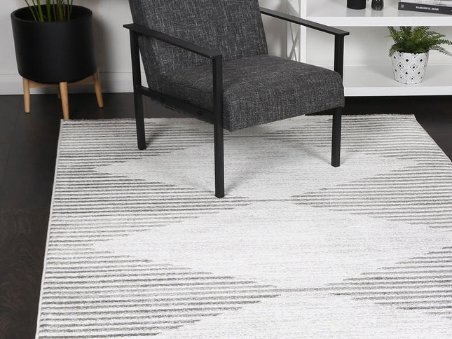 Kimberley Diamond Silver Contemporary Rug