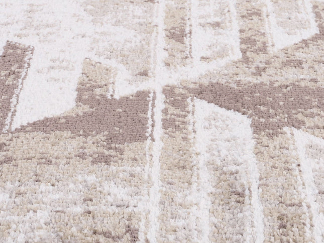 Kimberley Matrix Geometric Latte Rug