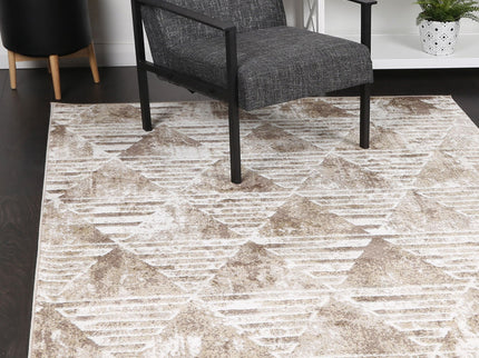 Kimberley Matrix Geometric Latte Rug