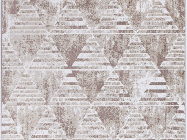 Kimberley Matrix Geometric Latte Rug