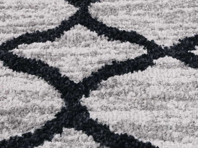 Kimberley Repeat Charcoal Contemporary Rug