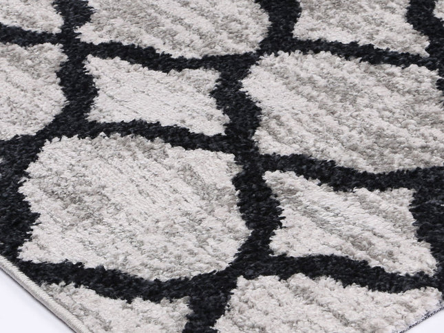 Kimberley Repeat Charcoal Contemporary Rug