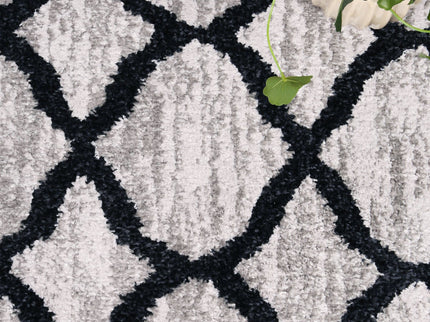 Kimberley Repeat Charcoal Contemporary Rug