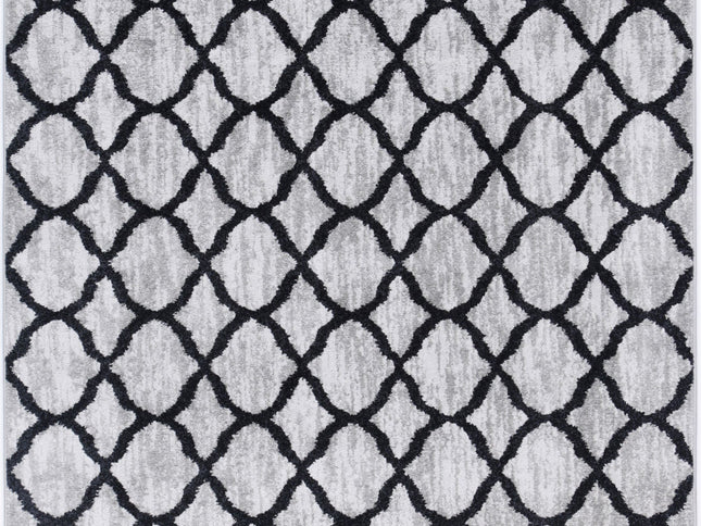 Kimberley Repeat Charcoal Contemporary Rug