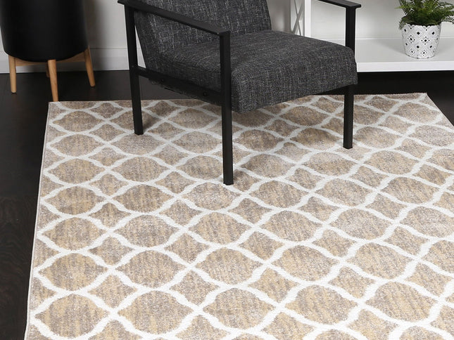 Kimberley Repeat Latte Contemporary Rug