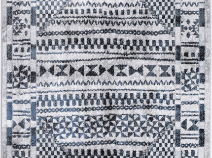 Kimberley Aztec Blue Contemporary Rug