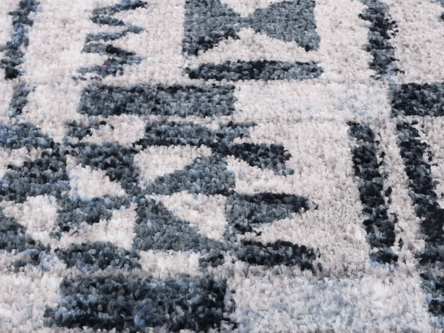 Kimberley Aztec Blue Contemporary Rug