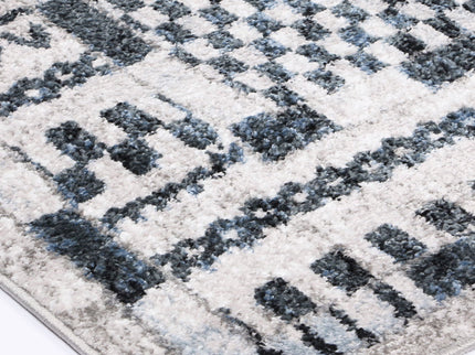 Kimberley Aztec Blue Contemporary Rug