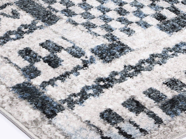 Kimberley Aztec Blue Contemporary Rug