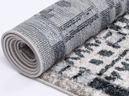 Kimberley Aztec Blue Contemporary Rug