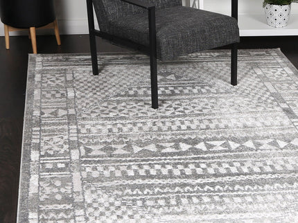 Kimberley Aztec Grey Contemporary Rug