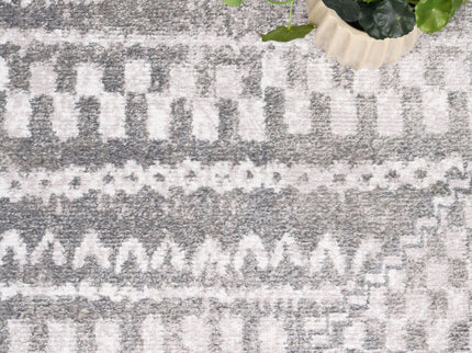 Kimberley Aztec Grey Contemporary Rug
