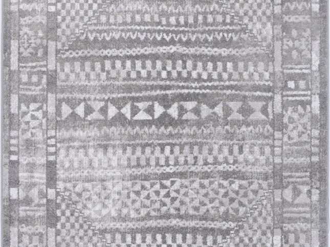 Kimberley Aztec Grey Contemporary Rug