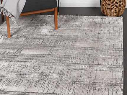 Legend Minerva Geometric Grey Rug