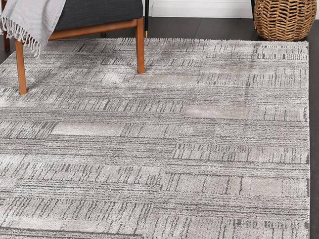 Legend Minerva Geometric Grey Rug