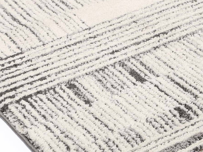 Legend Pan Geometric Light Grey Rug