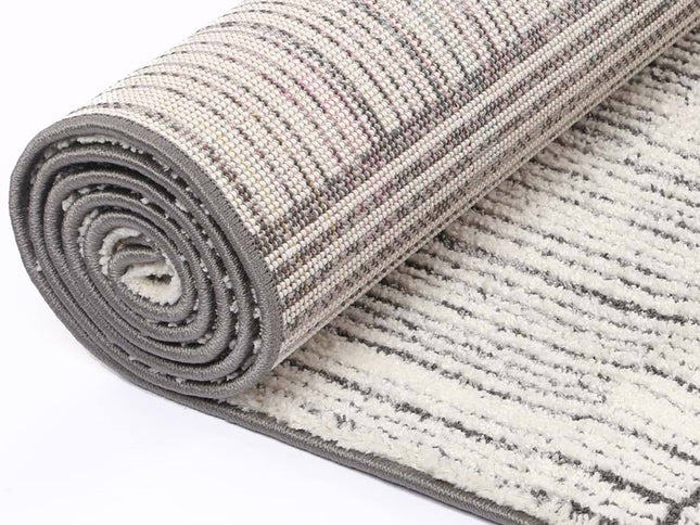 Legend Minerva Geometric Grey Rug