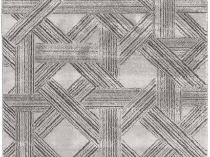 Legend Hermes Geometric Grey Rug