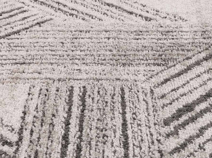 Legend Hermes Geometric Grey Rug