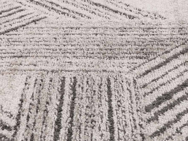 Legend Hermes Geometric Grey Rug
