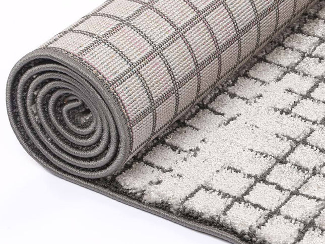 Legend Bacchus Geometric Grey Rug
