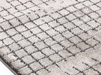 Legend Bacchus Geometric Grey Rug