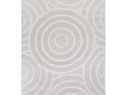 Les Nomades Ellipse Light Grey Wool Rug