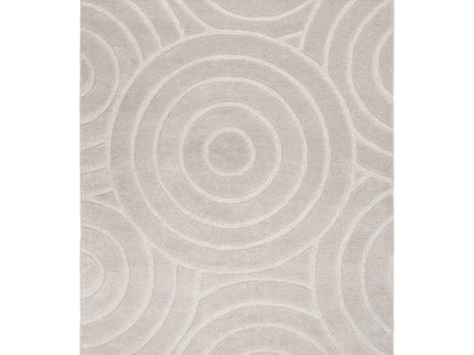 Les Nomades Ellipse Beige Wool Rug