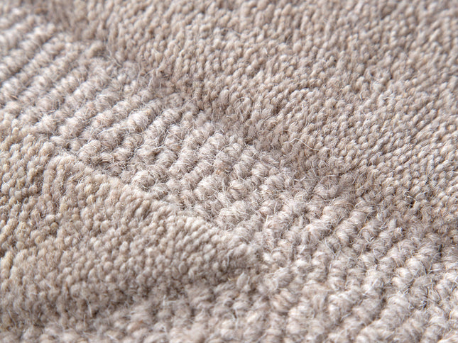 Les Nomades Ellipse Beige Wool Rug
