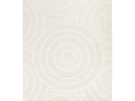 Les Nomades Ellipse Cream Wool Rug