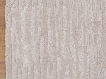 Les Nomades Sandstorm Beige Wool Rug