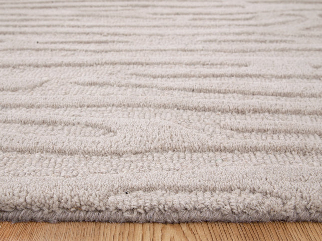 Les Nomades Sandstorm Beige Wool Rug