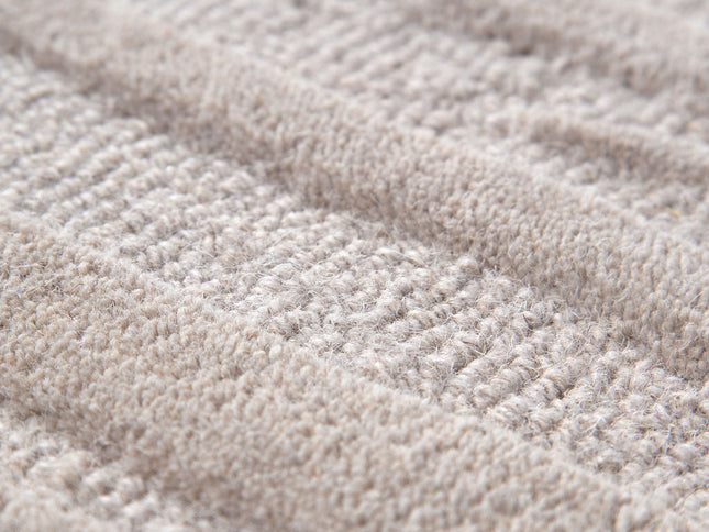Les Nomades Sandstorm Beige Wool Rug