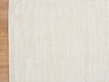 Les Nomades Sandstorm Cream Wool Rug