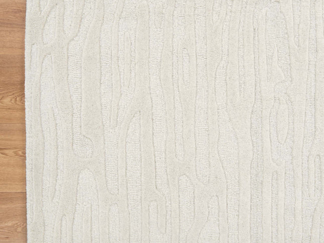 Les Nomades Sandstorm Cream Wool Rug
