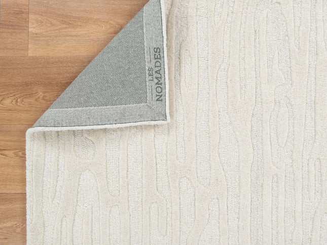 Les Nomades Sandstorm Cream Wool Rug