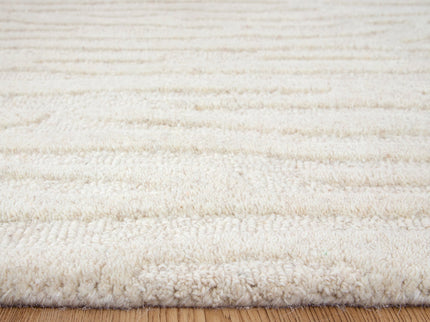 Les Nomades Sandstorm Cream Wool Rug