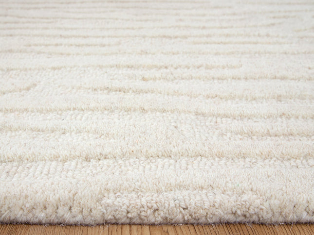 Les Nomades Sandstorm Cream Wool Rug