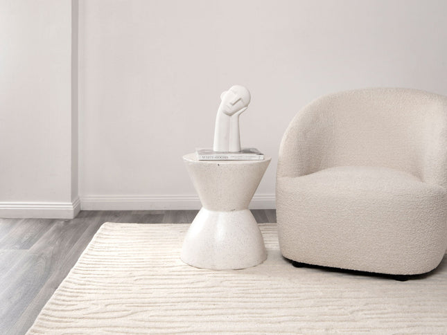 Les Nomades Sandstorm Cream Wool Rug