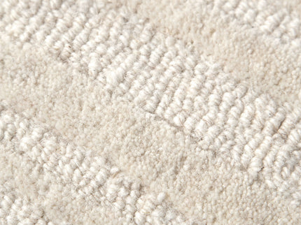 Les Nomades Sandstorm Cream Wool Rug