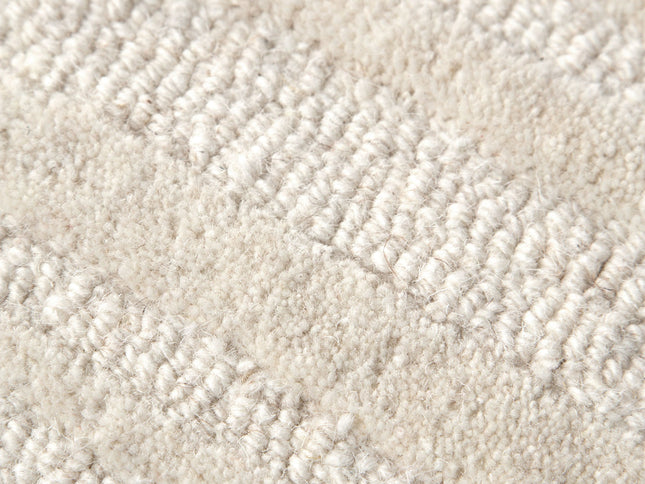 Les Nomades Sandstorm Cream Wool Rug