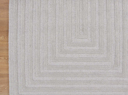 Les Nomades Felix Light Grey Wool Rug